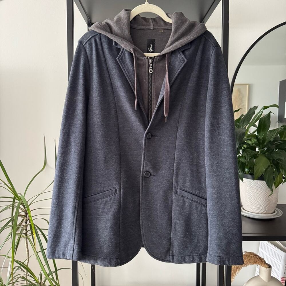 Howe 4 on the Floor Layered Jacket in Civilian Grey Hooded Men’s Size Large